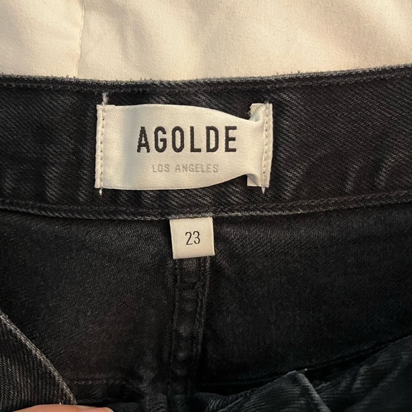 AGOLDE
90's High-Rise Loose Jeans. Black size 23  Grunge era distressed - Picture 8 of 14
